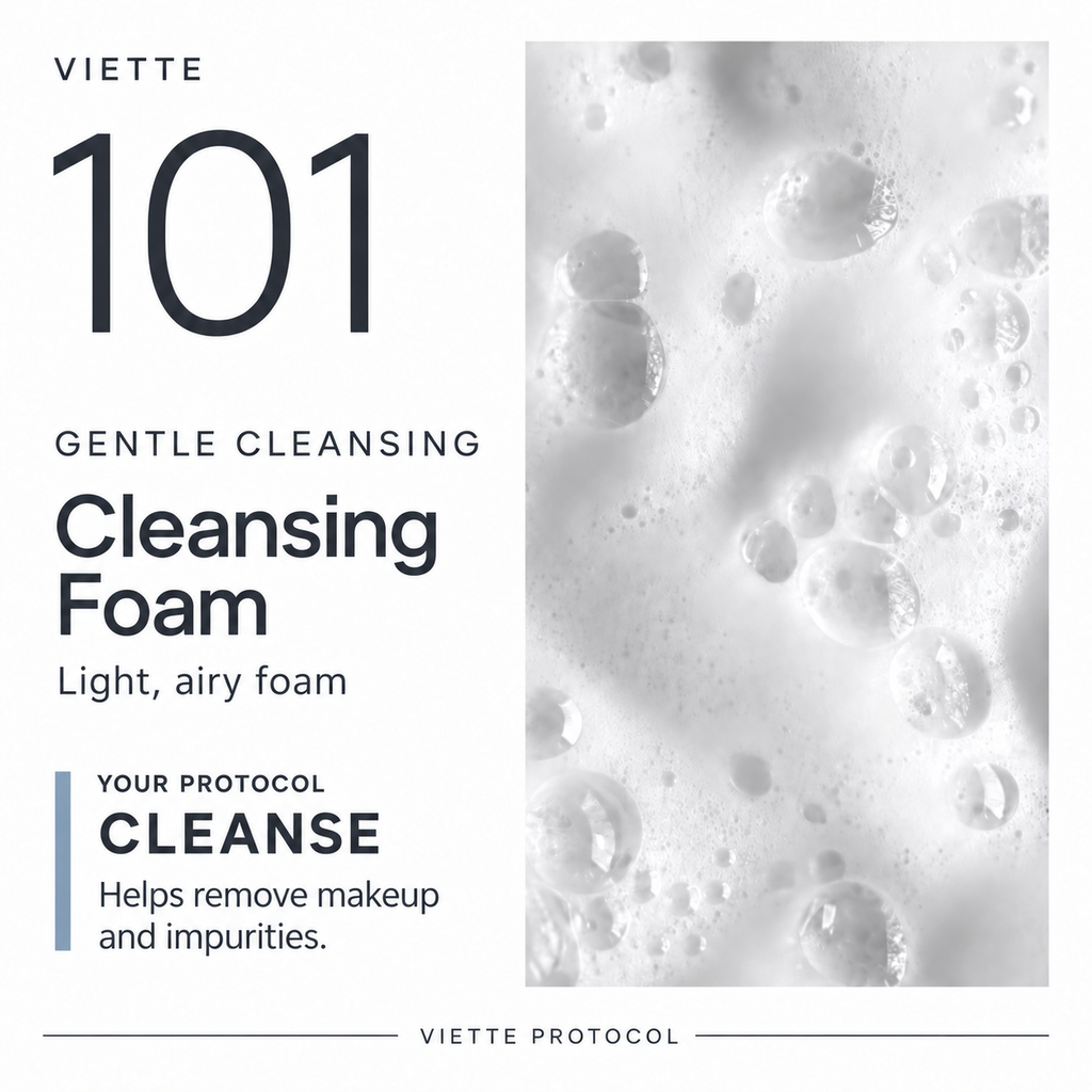 VIETTE 101 Cleansing Foam texture and cleansing role