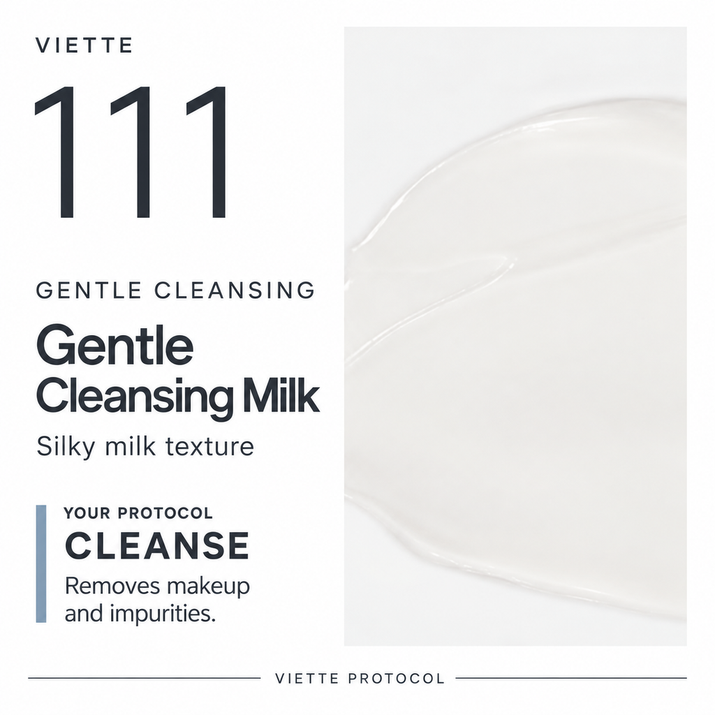 VIETTE 111 Gentle Cleansing Milk silky texture and cleansing role