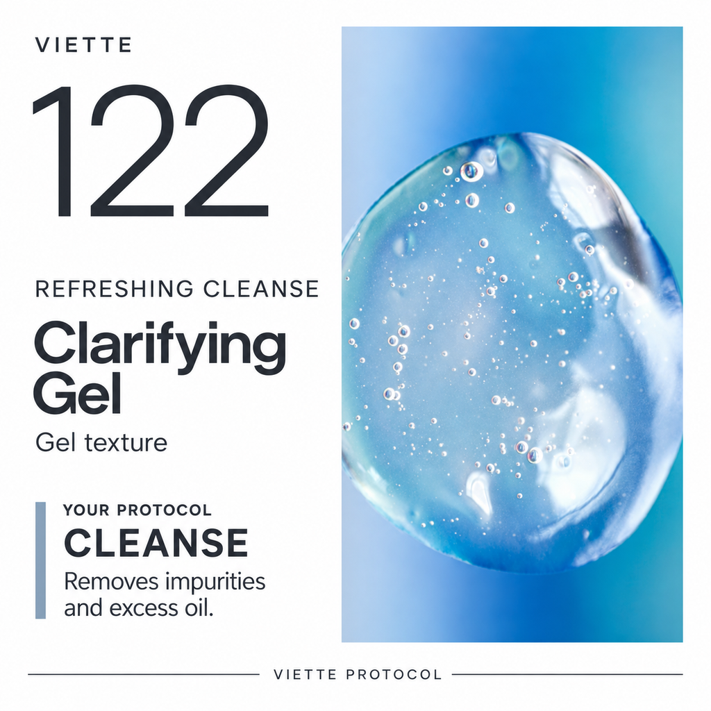 VIETTE 122 Clarifying Gel texture and cleansing role