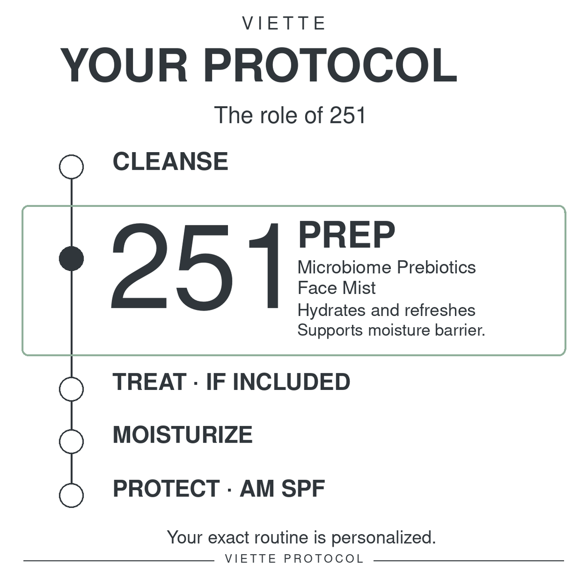VIETTE PROTOCOL 251 Microbiome Prebiotics Face Mist — protocol PREP