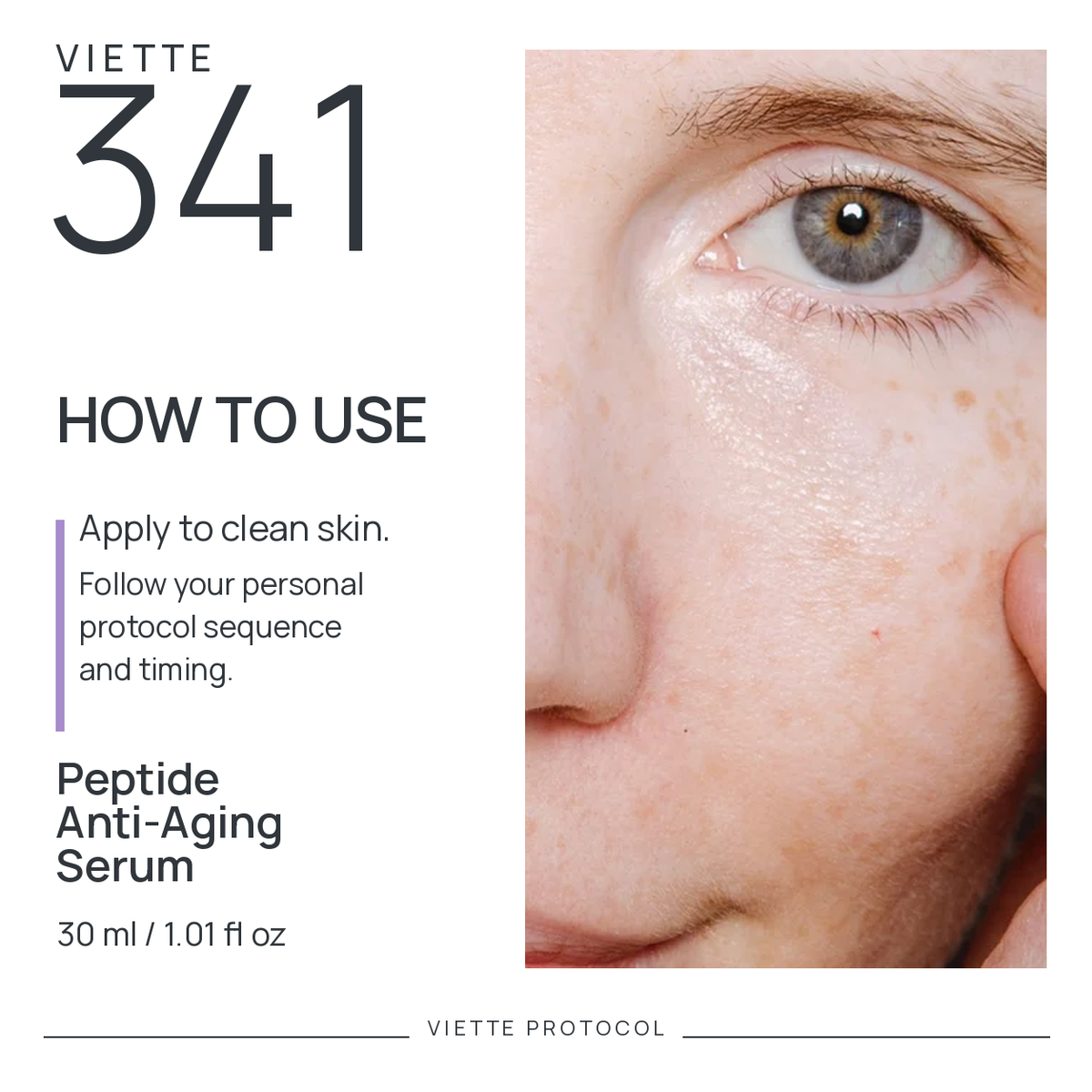 VIETTE PROTOCOL 341 Peptide Anti-Aging Serum — how to use