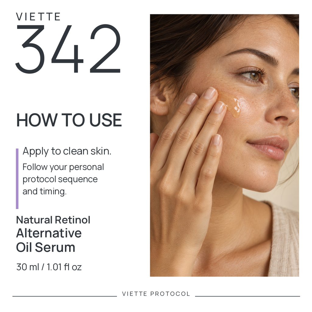 VIETTE 342 Natural Retinol Alternative Oil Serum — how to use