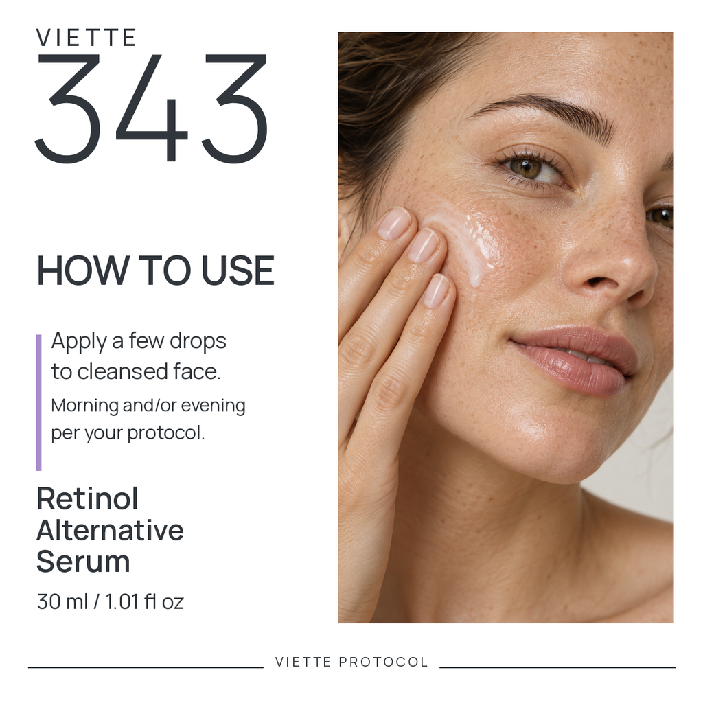 VIETTE 343 Retinol Alternative Serum — how to use