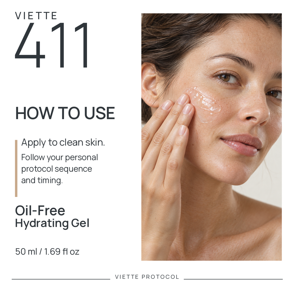 VIETTE 411 Oil-Free Hydrating Gel — how to use