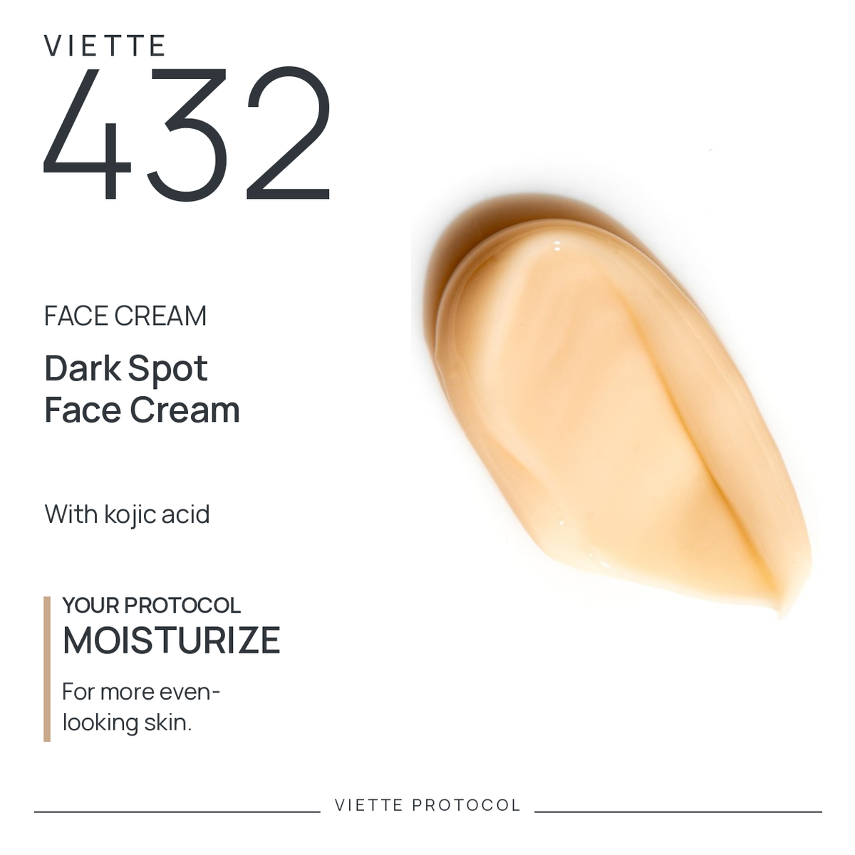 VIETTE 432 Dark Spot Face Cream with Kojic Acid — texture