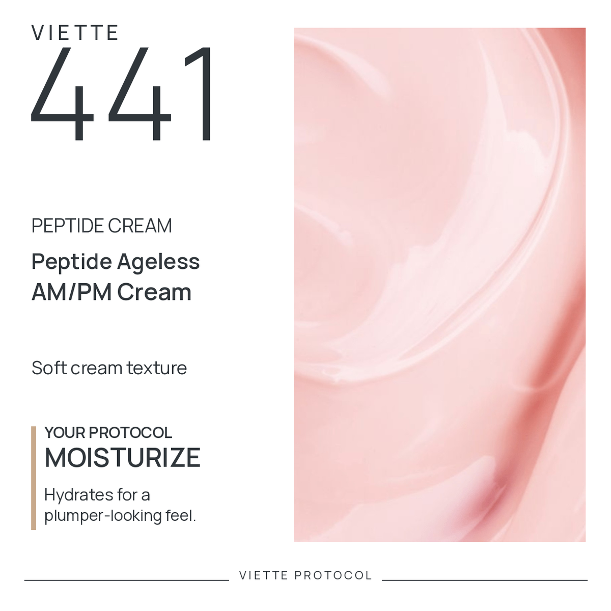 VIETTE 441 Peptide Ageless AM/PM Cream — texture