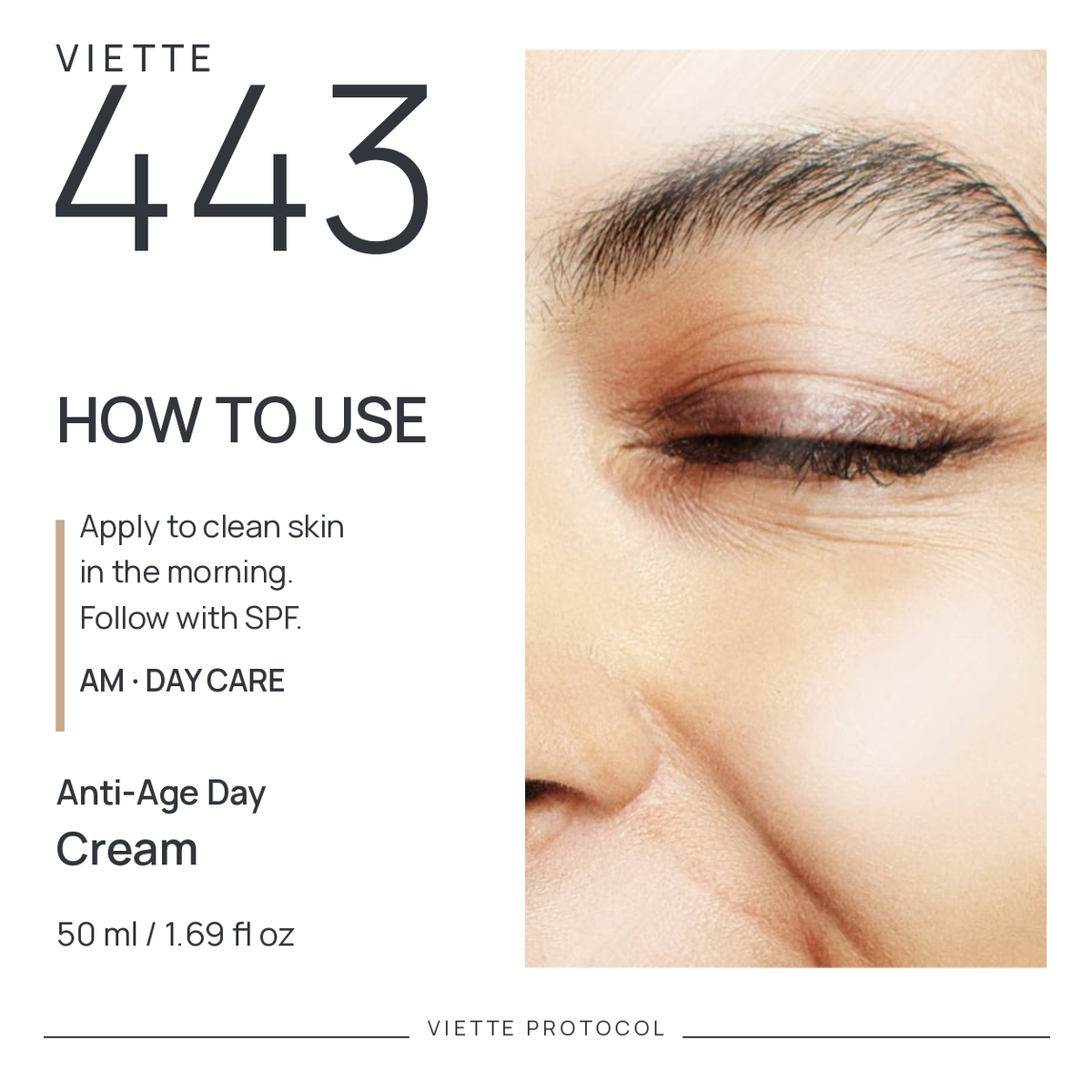 VIETTE 443 Anti-Age Day Cream — how to use