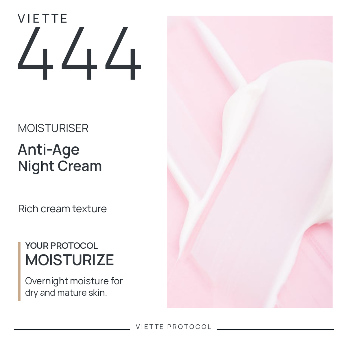 VIETTE 444 Anti-Age Night Cream — texture