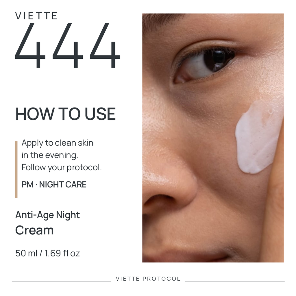 VIETTE 444 Anti-Age Night Cream — how to use