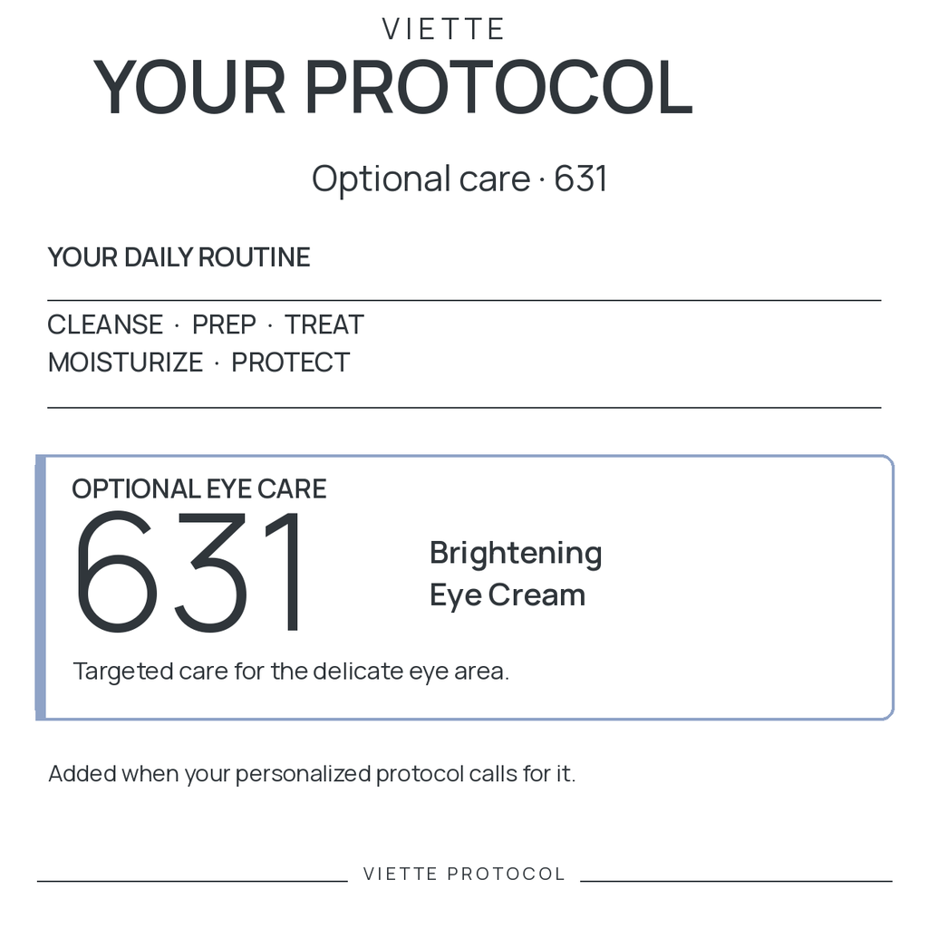 VIETTE PROTOCOL 631 Brightening Eye Cream — optional eye care