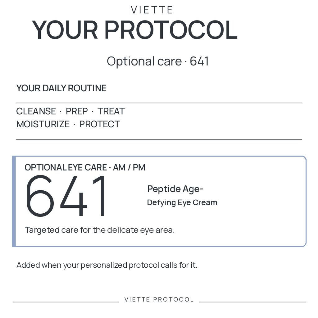 VIETTE PROTOCOL 641 — optional eye care AM / PM