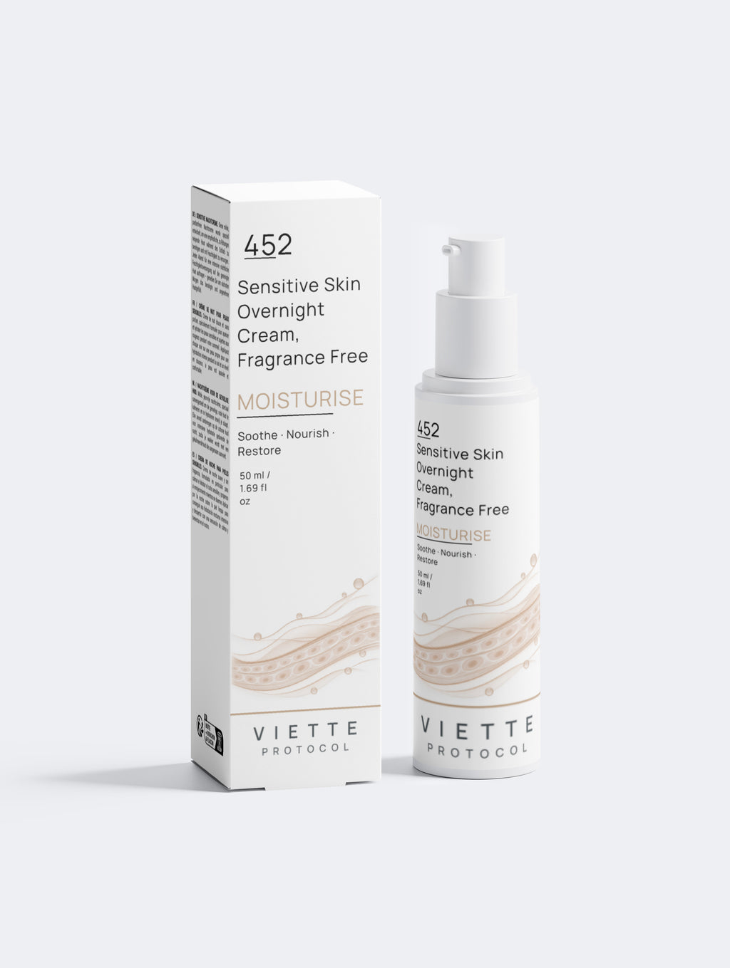 Sensitive Skin Overnight Cream, Fragrance Free