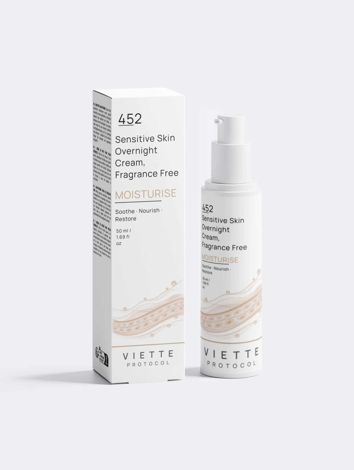 Sensitive Skin Overnight Cream, Fragrance Free